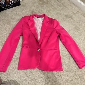 Hot pink comfy blazer